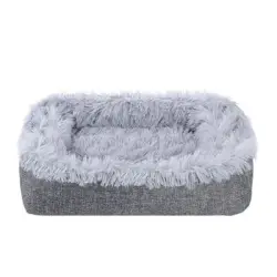 IntiMeg Cama y alfombra para gatos de doble uso - Gris L 91*71