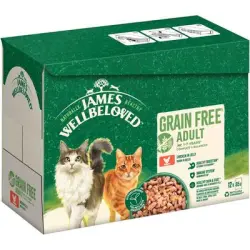James Wellbeloved Grain Free Adult Cat pollo en gelatina - 12 x 85 g