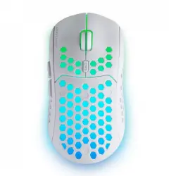 Mars Gaming MMW3 Ratón Gaming Inalámbrico RGB Flow 3200DPI Blanco