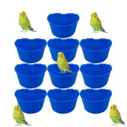 MCBOSON Juego de 10 bebederos/comederos para pájaros - 1 artículo