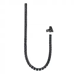 Nanocable Organizador de Cables Flexible 25mm 2m Negro
