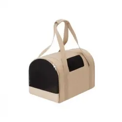 Transportín Tube Para Perro Y Gato, Bolsa Para El Coche R2 31x49x31 Beige Ekolen