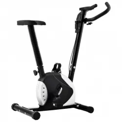 VidaXL Bicicleta Estática con Resistencia de Cinta Negro/Plateado