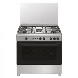 Vitrokitchen CB9060IB Cocina de Gas Butano 5 Fuegos + Horno Inox