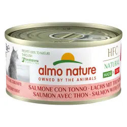 Almo Nature HFC Natural Made in Italy 6 x 70g - Salmón y atún