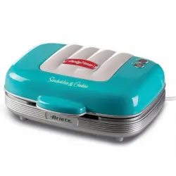Ariete Party Time Sandwichera 3 en 1 Cupcakes y Donuts Azul
