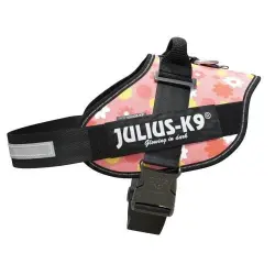 Arnés para perros Julius K9 IDC rosa con flores