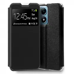 Cool Funda Flip Cover Liso Negro para Xiaomi 14T