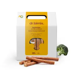 dr.bimix Barritas de Pollo con Brócoli para Perros | Snack Natural Premium - 500 g