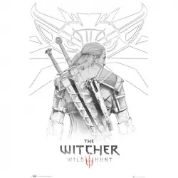 GB Eye Maxi Póster The Witcher Geralt Sketch 91.5x61cm