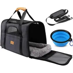 HausPets Bolsa de transporte plegable y transpirable gatos perros pequeños - Artículo 1