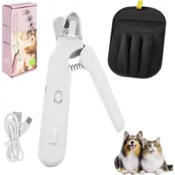 HausPets Cortauñas LED recargable para gatos, resistente a salpicaduras - Artículo 1