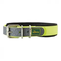 Hunter Collar Convenience para perros color amarillo neón T-50