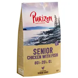 NUEVA RECETA: Purizon Senior con pollo y pescado, sin cereales - 12 kg