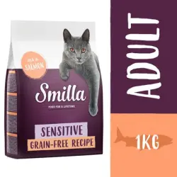 Smilla Adult Sensitive sin cereales con salmón - 1 kg