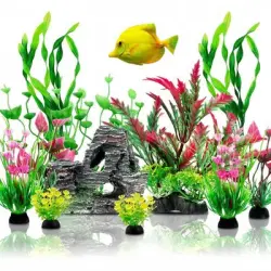 ZooVenture Decoraciones para acuarios de peces - 12 piezas