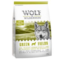 Wolf of Wilderness Green Fields con cordero - 1 kg