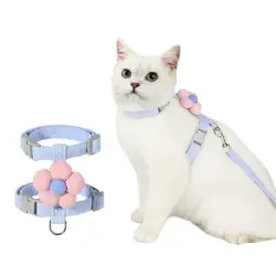 FurryFusion Juego de cuerdas de tracción para gatos (1,8 m) - Azul S
