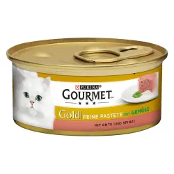 Gourmet Gold Mousse  12 x 85 g - Pato con espinacas