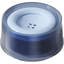HausPets Alimentador de placa flotante antiderrame, alimentador lento peso - azul