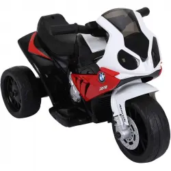 HomCom BMW Triciclo Trimoto Moto Eléctrica 6V Roja/Blanca/Negra