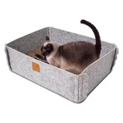 IntiMeg Rascador para gatos de cartón corrugado - Una pieza