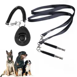 IntiMeg Silbato y clicker para el adiestramiento canino - Una pieza