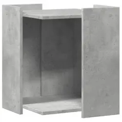 Mueble Arenero De Gatos Madera Gris Hormigón 42x42x51 Cm Vidaxl