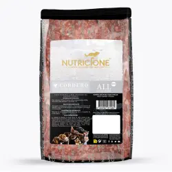 Nutricione all meat carne de cordero con hueso para perros y gatos - 1 kg