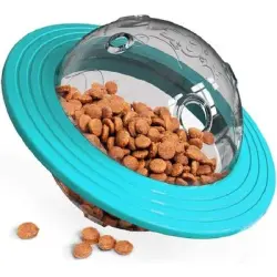 Pawffee Pelota para perros: dispensador de premios juguete masticable azul - 1 pieza