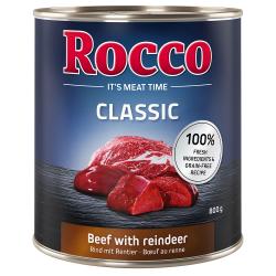 Rocco Classic 6 x 800 g - Vacuno con reno
