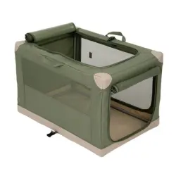 Transportín plegable zooplus Basics para perros - 76 x 50,5 x 48 cm (L x An x Al)