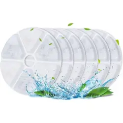 Zoomtopia Aplicable BOORCA. Paquete 6 filtros fuente agua gatos 2,5 l - 6+2