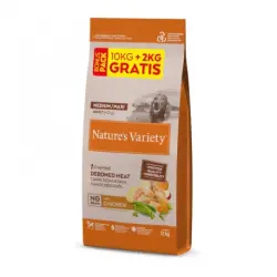 12 KG Nature's Variety No Grain Adult Medium Maxi Pollo pienso para perros