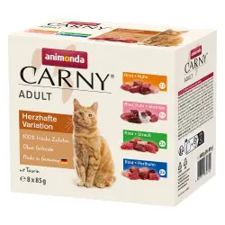 Animonda Carny Adult pack mixto en bolsitas 8 x 85 g - Selección de carnes: 4 variedades