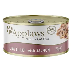 Applaws latas en caldo para gatos 6 x 70 g - Atún y salmón