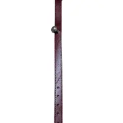Collar Cuero Seleiro Gatos Nº2 Bordeaux