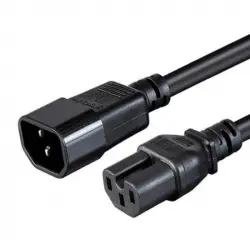 Cradia Cable Extensión SFO C14/m - C15/h 2m Negro
