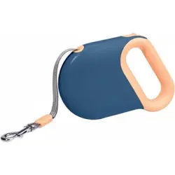 HausPets Correa retráctil ergonómica azul de 5 m para perros, antienredos - Artículo 1