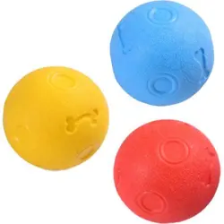 HausPets Juego de 3 pelotas indestructibles: lanzar, atrapar y recoger - Juego de 3 pelotas de 6 cm.