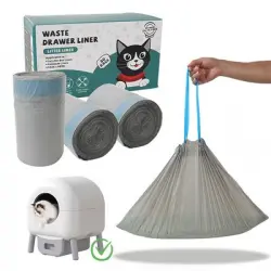 IntiMeg Bolsas inteligentes para desechos de arena para gatos, 100 unidades - Artículo 1