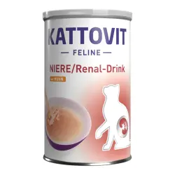 Kattovit Drink Renal bebida para gatos - 24 x 135 ml, con pato - Pack ahorro
