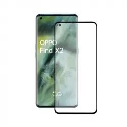 Ksix Cristal Templado 9H Full Glue 2.5D Borde Negro para OPPO FIND X2