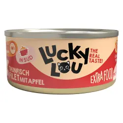 Lucky Lou Filete Extrafood en Caldo 18 x 70 g - Atún y manzana
