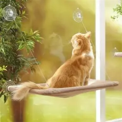 MCBOSON Hamaca para gatos en la ventana - 1 pieza