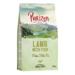 Purizon Adult con cordero y pescado para gatos, sin cereales - 2,5 kg