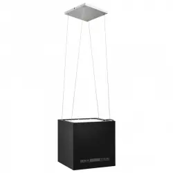 VidaXL Campana Decorativa de Isla 37cm D Negro