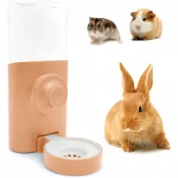 ZooVenture Dispensador automático de agua de 600 ml para conejos - Rosa