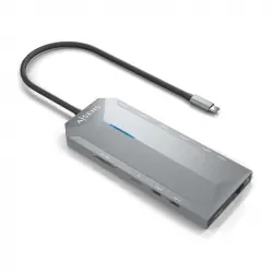 Aisens Conversor USB-C Dock 12 En 1 Gris