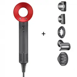 Arzopa Súper Hair Dryer Secador de Pelo 1600W Profesional con Accesorios Rojo